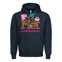 Navy valentines day m a medical assistant Zipper Hoodie - AdoDesignShop
