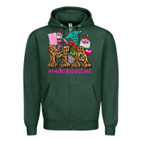 Sports Green valentines day m a medical assistant Zipper Hoodie - AdoDesignShop