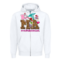 White valentines day m a medical assistant Zipper Hoodie - AdoDesignShop