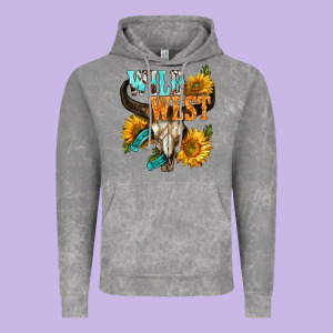 Western Wild West Rodeo Vintage Hoodie Designed By Bundleandbundleshop