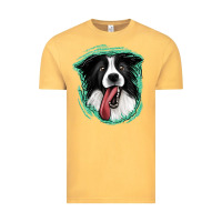 Vintage Mustard border collie Vintage Tee - Jasminsmagicworld