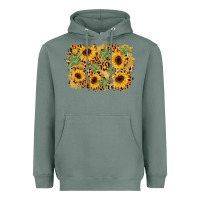 Sage cactus leopard sunflower glitter background Heavyweight Hoodie - AdoDesignShop
