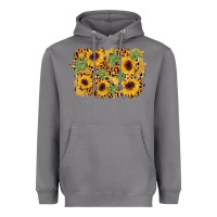Storm cactus leopard sunflower glitter background Heavyweight Hoodie - AdoDesignShop