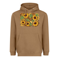 Toasted Coconut cactus leopard sunflower glitter background Heavyweight Hoodie - AdoDesignShop