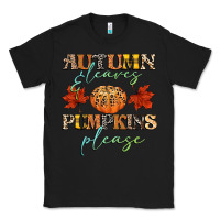 Black autumn leaves and pumpkins please Classic Tee - CowGirlArtShop