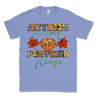 Colony Blue autumn leaves and pumpkins please Classic Tee - CowGirlArtShop