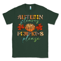 Sports Green autumn leaves and pumpkins please Classic Tee - CowGirlArtShop