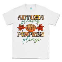 White autumn leaves and pumpkins please Classic Tee - CowGirlArtShop
