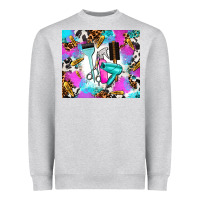 Heather Grey hair stylist Heavyweight Sweatshirt - AdoDesignShop