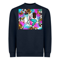 Navy hair stylist Heavyweight Sweatshirt - AdoDesignShop