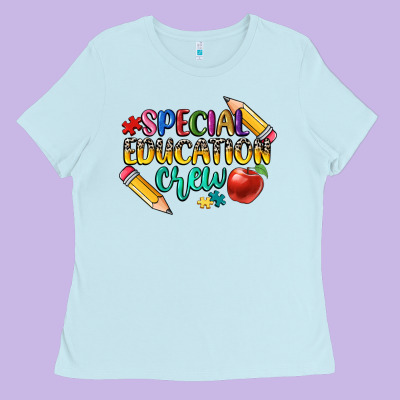 Special Education Crew Ladies Tee Designed By Cowgirlartshop
