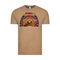 Vintage Coffee Mexico rainbow Vintage Tee - FaDigitalArtStudio