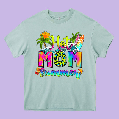 Mom Summer Heavy Core Tee Designed By Ranaportraitstore
