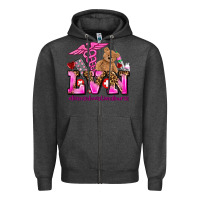Charcoal Heather valentines day lvn licensed vocational nurse Zipper Hoodie - AdoDesignShop