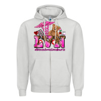 Dove Grey valentines day lvn licensed vocational nurse Zipper Hoodie - AdoDesignShop
