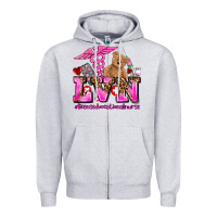 Heather Grey valentines day lvn licensed vocational nurse Zipper Hoodie - AdoDesignShop