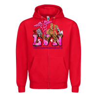 Red valentines day lvn licensed vocational nurse Zipper Hoodie - AdoDesignShop
