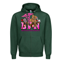 Sports Green valentines day lvn licensed vocational nurse Zipper Hoodie - AdoDesignShop
