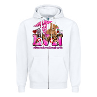 Valentines Day Lvn Licensed Vocational Nurse Zipper Hoodie | Teevron