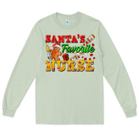 Matcha Santa's Favorite Nurse Long Sleeve Tee - FaDigitalArtStudio