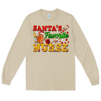 Mushroom Santa's Favorite Nurse Long Sleeve Tee - FaDigitalArtStudio