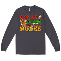 Smoke Santa's Favorite Nurse Long Sleeve Tee - FaDigitalArtStudio