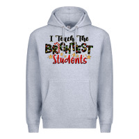 Heather Grey I Teach The Brightest Students Premium Hoodie - LillyAllenDesigns