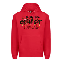 Red I Teach The Brightest Students Premium Hoodie - LillyAllenDesigns