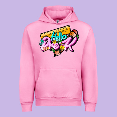 Hello Pre K Urban Hoodie Designed By Jahusdesignshop