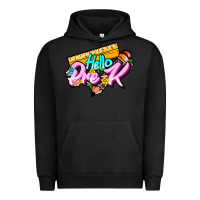 Pigment Black hello pre k Urban Hoodie - JahusDesignShop