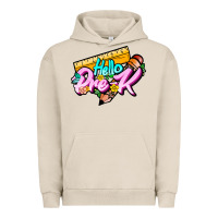 Pigment French Oak hello pre k Urban Hoodie - JahusDesignShop