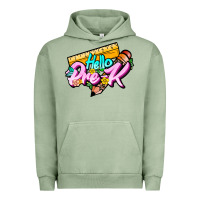 Pigment Oil Green hello pre k Urban Hoodie - JahusDesignShop