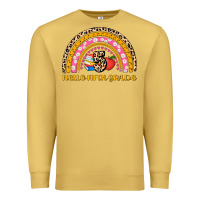 Antique Gold back to school rainbow hello fifth grade Premium Sweatshirt - AdoDesignShop
