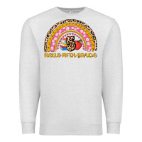 Oatmeal Heather back to school rainbow hello fifth grade Premium Sweatshirt - AdoDesignShop