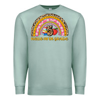 Seafoam back to school rainbow hello fifth grade Premium Sweatshirt - AdoDesignShop