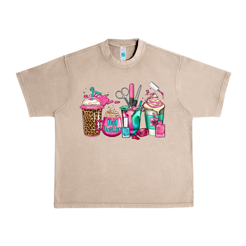 Nail Hustler Coffee Cups Urban Heavy Tee by Jasminsmagicworld | Teevron