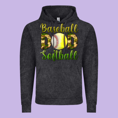 Baseball Dad Softball Vintage Hoodie Designed By Bundleandbundleshop