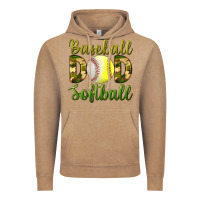 Vintage Coffee Baseball Dad Softball Vintage Hoodie - BundleAndBundleShop