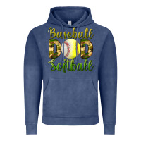 Vintage Denim Baseball Dad Softball Vintage Hoodie - BundleAndBundleShop