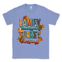 Colony Blue family thanksgiving turkey blessing Classic Tee - CowGirlArtShop