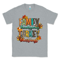 Heather Grey family thanksgiving turkey blessing Classic Tee - CowGirlArtShop