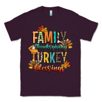 Plum family thanksgiving turkey blessing Classic Tee - CowGirlArtShop