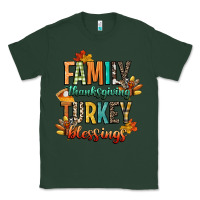 Sports Green family thanksgiving turkey blessing Classic Tee - CowGirlArtShop