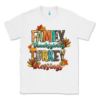 White family thanksgiving turkey blessing Classic Tee - CowGirlArtShop