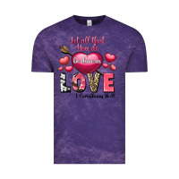 Cloud Purple Let all that you do be in love Valentine's Day Vintage Tee - FaDigitalArtStudio
