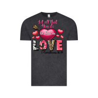 Vintage Black Let all that you do be in love Valentine's Day Vintage Tee - FaDigitalArtStudio