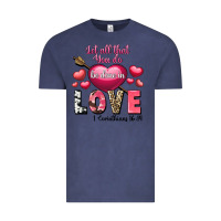 Vintage Denim Let all that you do be in love Valentine's Day Vintage Tee - FaDigitalArtStudio