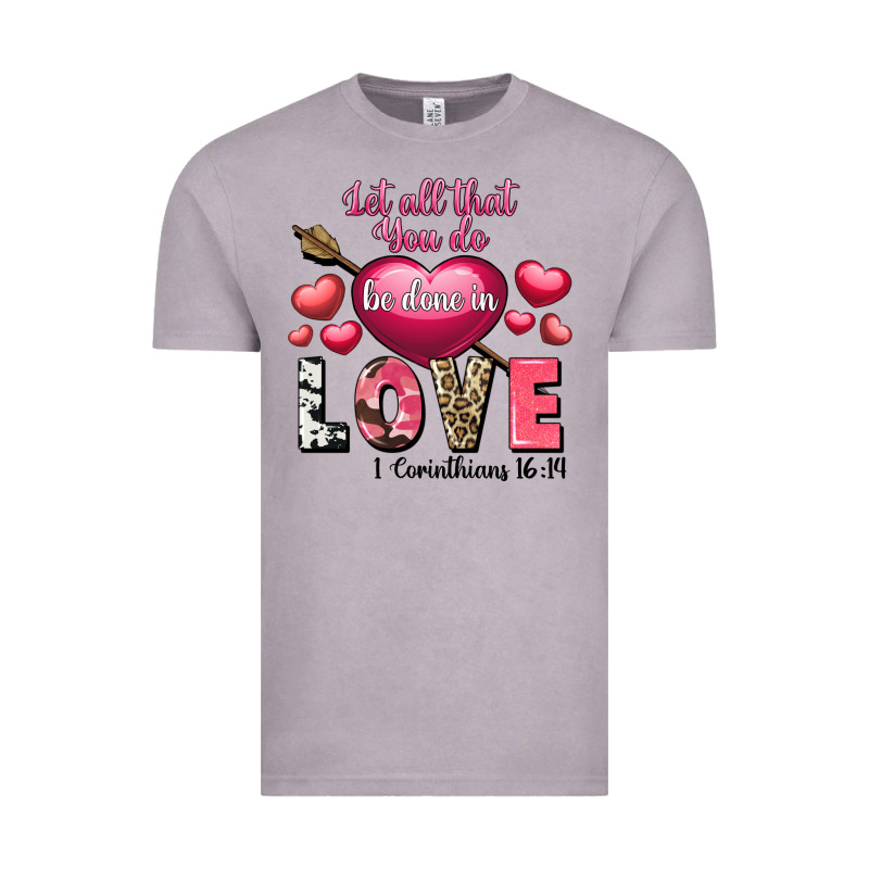 Let All That You Do Be In Love Valentine's Day Vintage Tee by FaDigitalArtStudio | Teevron