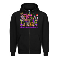 Black mardi gras  lvn licensed vocational nurse Zipper Hoodie - AdoDesignShop
