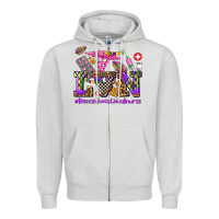 Dove Grey mardi gras  lvn licensed vocational nurse Zipper Hoodie - AdoDesignShop